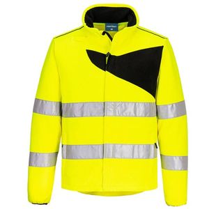 Pw2 Hi-Vis Fleece Yellow/Black 4Xl