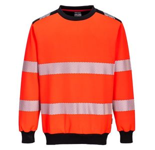 Pw3 Hi-Vis Sweatshirt Red/Black 4Xl