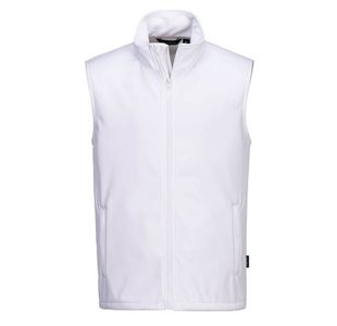 Print/Promo Sshell Gilet 2L Wht 4Xl