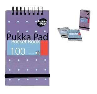 Pukka A7 Pocket Notebk 100P Metallic