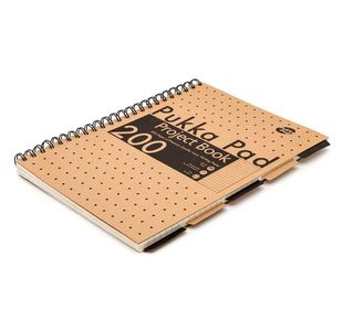 Pukka Pad Kraft Project Book A4 Pk3