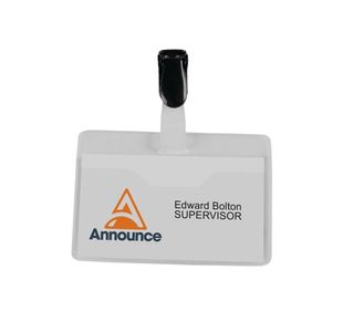 Visitor Name Badge 60X90Mm Pack25