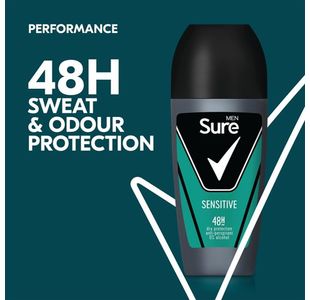Sure Men Roll On Sensitive 50Ml Pk6