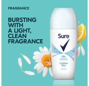 Sure Women Roll On Cotton 50Ml Pk6