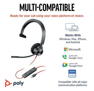 Poly Blackwire 3310 Ms Usb-C/A Hset