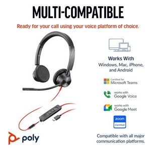 Poly Blackwire 3325 Uc Usb-C/A Hset