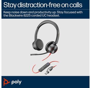 Poly Blackwire 8225 Ms Usb-C/A Hset