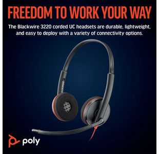 Poly Blackwire 3220 Uc Usb-C/A Hset