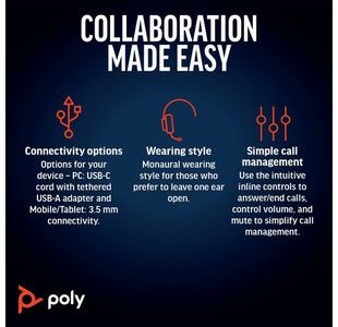Poly Blackwire 5210 Usb-C/A Hset