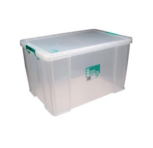 Storestack 85L Storage Box Clear