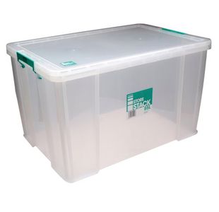 Storestack 85L Storage Box Clear