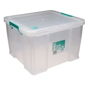 Storestack Storage Box Clear 48L