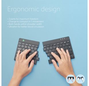 R-Go Split Ergonomic Keyboard Black
