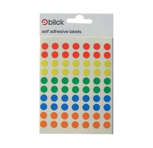 Blick Colored Lbls 8Mm Ast Pk7000