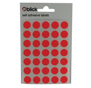 Blick Coloured Lbls 13Mm Red Pk2800