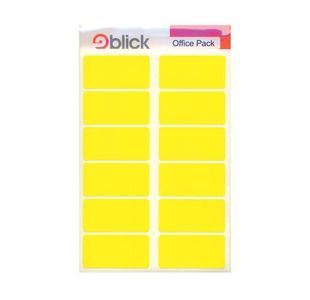 Blick Self Adhesive Labels Ylw Pk320