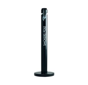 Rubbermaid Smokers Pole Ashtray Blk