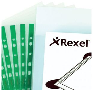 Rexel Nyrex A4 Pocket Green Sp Pk100