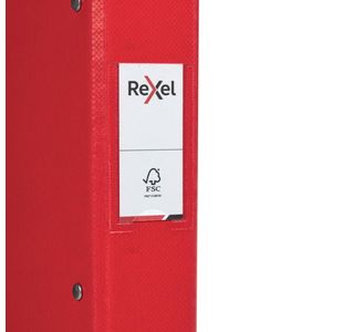Rexel Rbndr Choices 25Mm 2R A4 Red