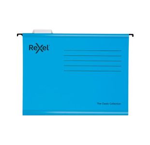 Rexel Classic Blue Susp Files Pk25