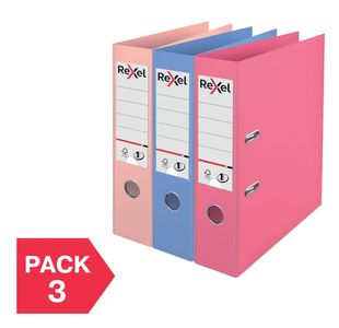 Rexel Laf Solea Pp 75Mm A4 Ast Pk3