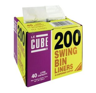 Le Cube Swing Bin Liners Pk200
