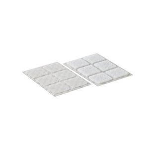 Velcro Stick On Squares 25Mm Wht P24