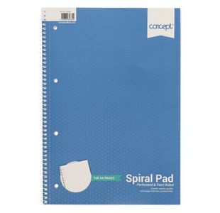 Concept A4 160Pg Spiral Notebook (Carton