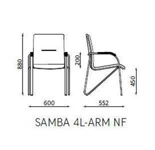 Visitor Armchair Black Vinyl