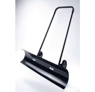 Wide Wheeled Snow Pusher Plough Blk