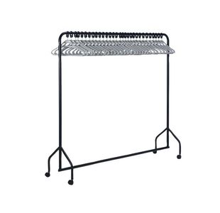 30 Hanger Garment Rail Black 311418