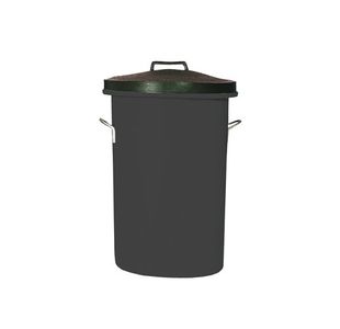 Hd Storage Bin With Lid/Handles Blk