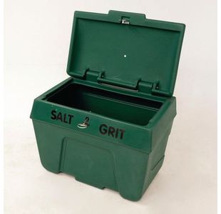 Salt/Grit Bin + Locking Lid Grn 200L