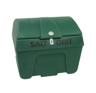 Salt/Grit Bin + Locking Lid Grn 200L