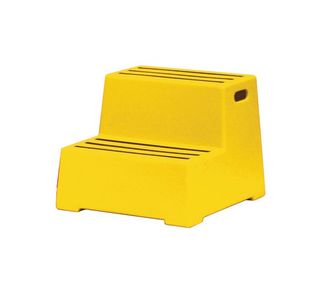 Yellow 2 Tread Plastic Safety Step