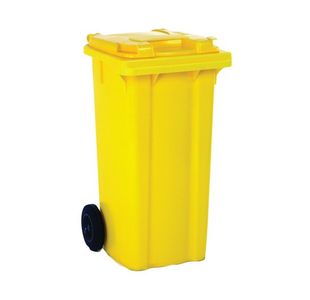 Refuse Container 80L 2 Whld Ylw 331