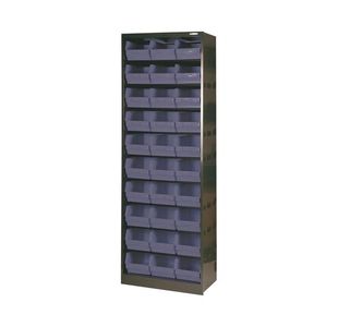 Cabinet 30 Polyprop Bins Gry Blk