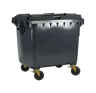 1100L Grey Wheeled Bin / Lid 377396