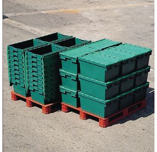 Plastic Container/Lid Green