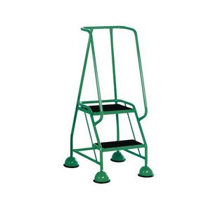 Green 2 Tread Steps Ladder 385132