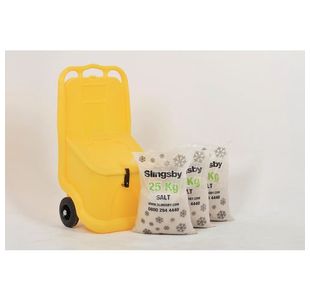 Mobile Salt Bin Kit Yellow 75L