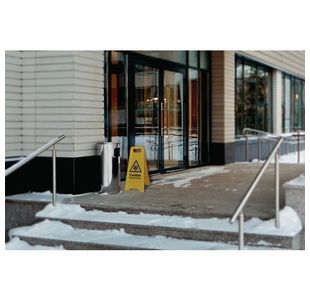 Winter Hazard Snow/Ice A-Board Sign