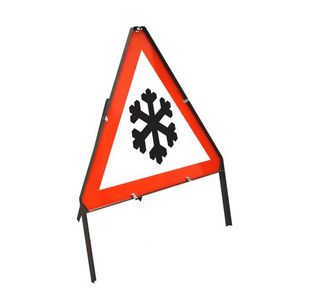 Hazard Snow/Ice Warning Sign 600Mm