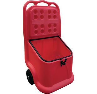 Mobile Salt And Grit Bin Red 75L