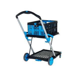 Folding Trolley And Box Black/Blue