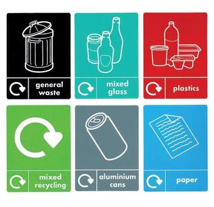 Vfm Slim Rcyc Bins With Stickers Pk3