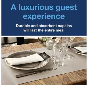 Tork Linstyle Dinner Napkin Wht Pk50