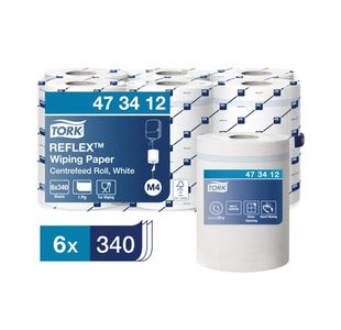 Tork Reflex Centrefd Roll 1Ply Wh P6