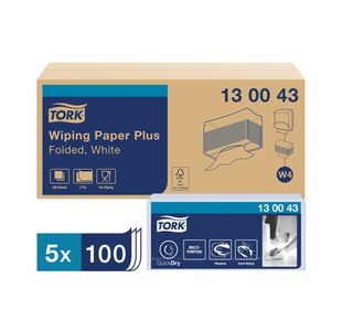 Tork Wiper Folded Blu 200 Sht Pk5