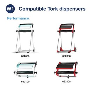 Tork W1 Wiping Paper Plus 2-Ply Blue